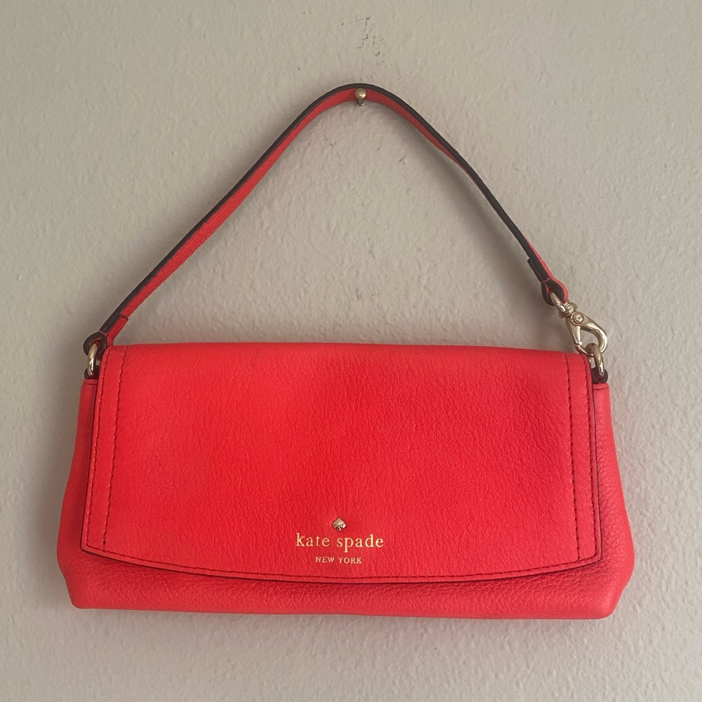 Kate Spade Vibrant Red Clutch